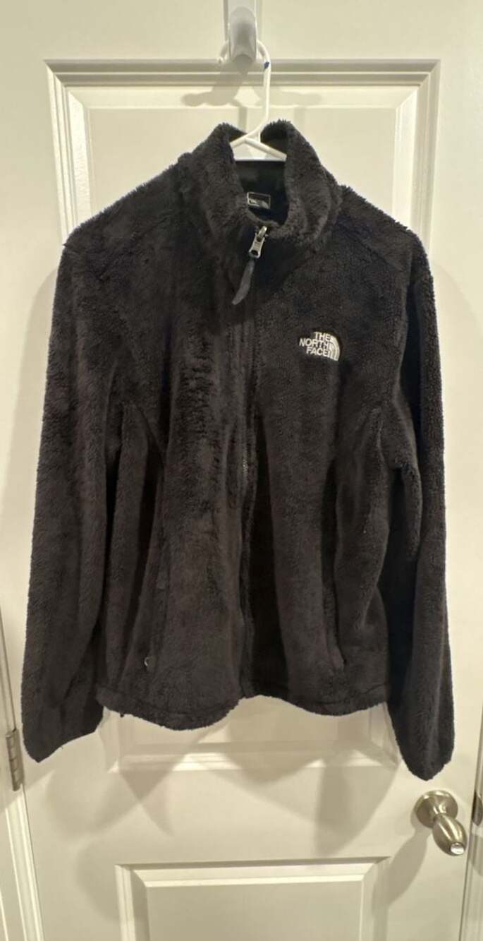 The North Face Black Fleece Jacket Size M Mock Neck Zip Up
